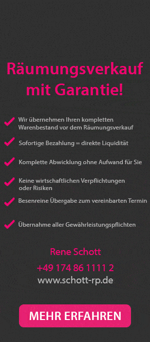 Schott RP - Räumungsverkauf mit Garantie