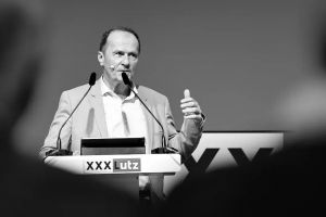 Alois Kobler bei der Eröffnung in Rangsdorf