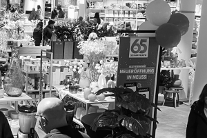 Blick in den neuen Schaffrath: Faso-Abteilung in Neuss