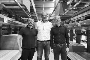 In der Halle: Benedikt Lohnert, Dirk Schmidtmeier, Tobias Fuhrmann