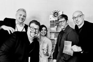 Givehome und Grünergriff auf dem Gipfel: Volker Irle, Kirk Mangels, Irene Gotas, Hans Winkler, Arne Stock