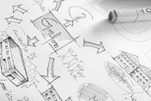 Erste Projekte abgeschlossen: Entwurf aus einem Brainstorming der Givehome-Initiatoren