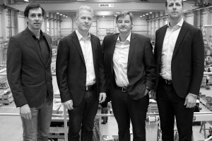Noch als Quartett: Christoph Geiger, Andreas Bischoff, Wolfgang Rohner, Maximilian Lehner