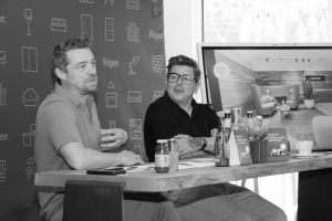 Auf dem 7. Sommertalk: Stefan Föger und Hannes Haffner