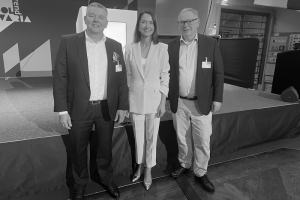 In München bei GfM-Trend im Bayerischen Hof: Carl-Christoph Held, Monika Simon, Bernd Weisser