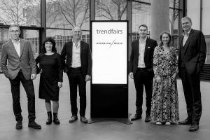Wolfgang Kranz (Bereichsleiter international Nürnberg Messe), Ulrike Rohde, Michael Rambach, Marc Röder, Claudia Weidner, Peter Ottmann (CEO Nürnberg Messe)