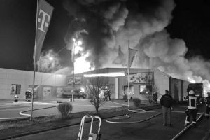 Brannte lichterloh: Die Freiwillige Feuerwehr Bad Hersfeld dokumentierte ihren Einsatz