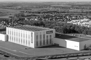 Von oben: Höffners Logistikstandort in Günthersdorf