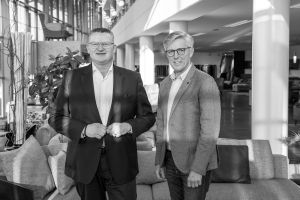 Team komplett: Fritz Kleebauer, Hans Jörg Scholl