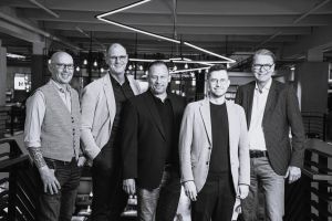 Die EMV-Kollektionsmanager: Dirk Bachmann, Sebastian Schlüter, Oliver Hemmerich, Thomas Garschke, Matthias Spettmann
