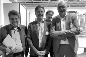 Fahne hoch: Torsten Eichner, Michael Mäder, Jan Paschen, Winfried Nick