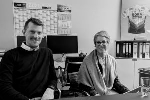 Christopher Boss und Sylvia Rasek beim INSIDE-Besuch in Fürth
